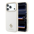 Guess Guess iPhone 18 Pro Max/iPhone 17 Pro Max Coque rigide MagSafe Saffiano petit logo 4G logo classique - Beige