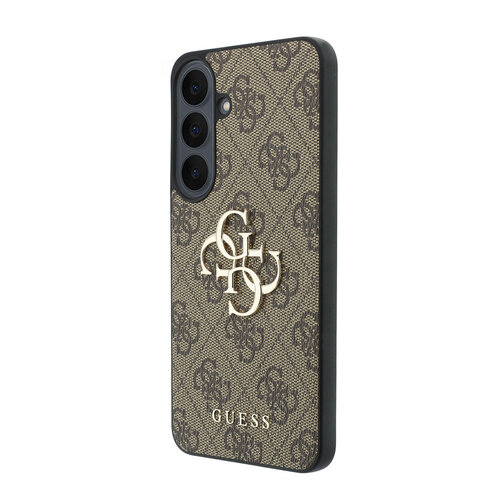 Guess Guess Samsung Galaxy S26 FE Handyhülle PU 4G-Muster Metalllogo - Braun