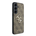 Guess Guess Samsung Galaxy S26 FE Coque de protection PU motif 4G logo en métal - Marron