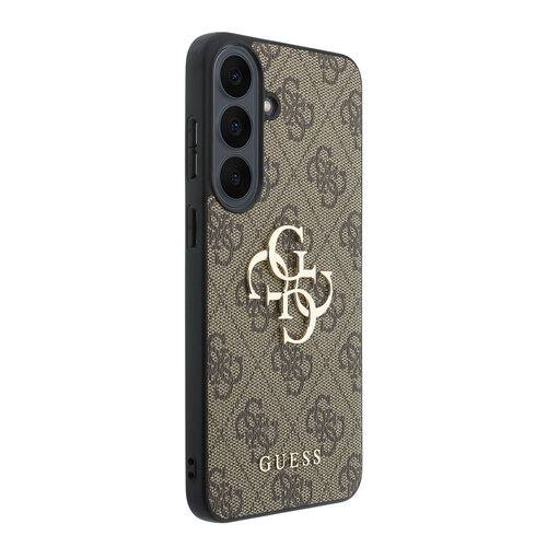 Guess Guess Samsung Galaxy S26 FE Handyhülle PU 4G-Muster Metalllogo - Braun
