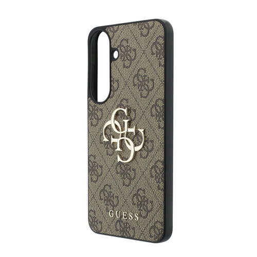 Guess Guess Samsung Galaxy S26 FE Back Cover Case PU 4G pattern metal logo - Brown