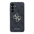 Guess Guess Samsung Galaxy S26 FE Handyhülle PU 4G-Muster Metalllogo - Schwarz
