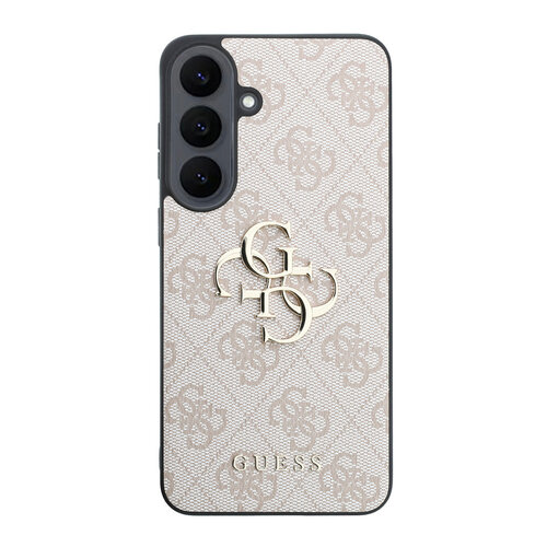 Guess Guess Samsung Galaxy S26 FE Backcover hoesje PU 4G-patroon metalen logo - Roze