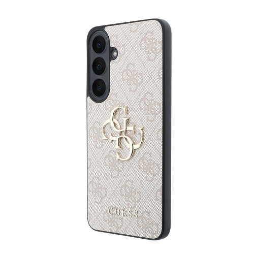 Guess Guess Samsung Galaxy S26 FE Coque de protection PU motif 4G logo en métal - Rose