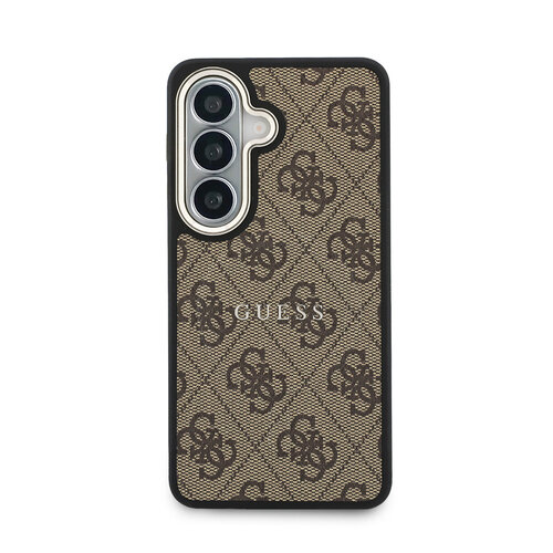 Guess Guess Samsung Galaxy S26 Plus Back Cover Case PU faux leather 4G pattern gold-tone frame magnetic - Brown