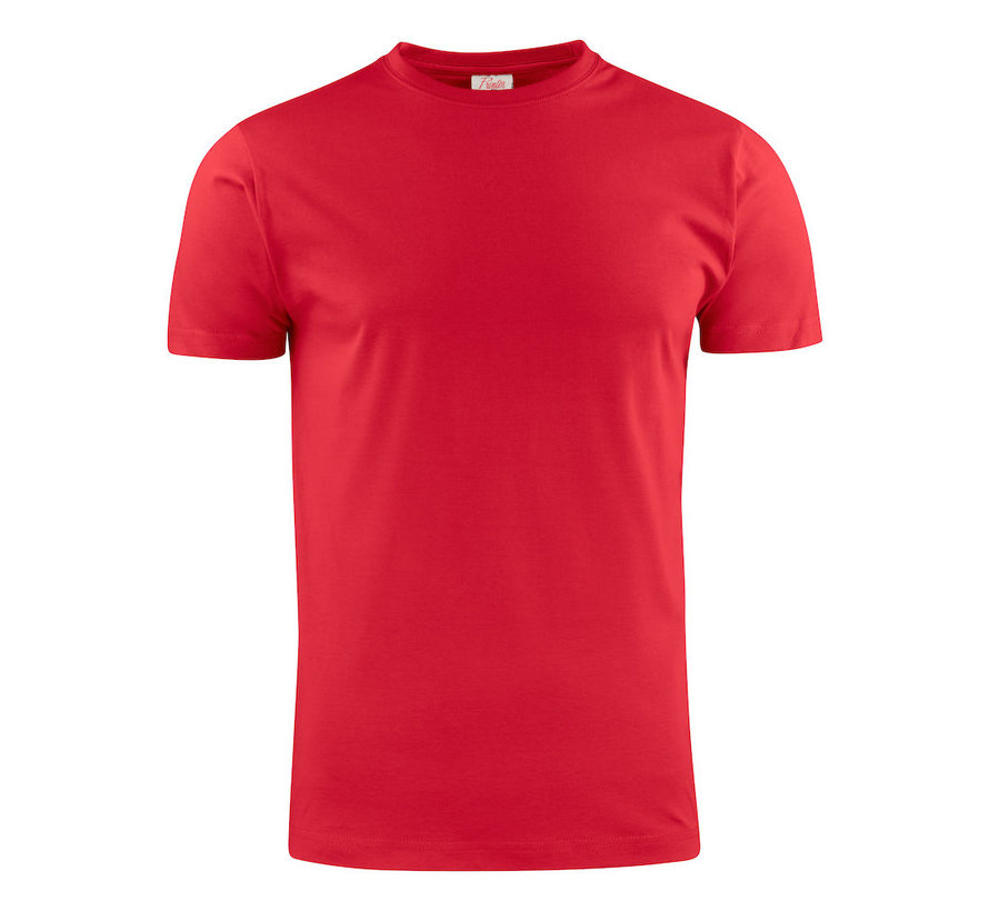 Printer Heavy t-shirt RSX ronde hals rood