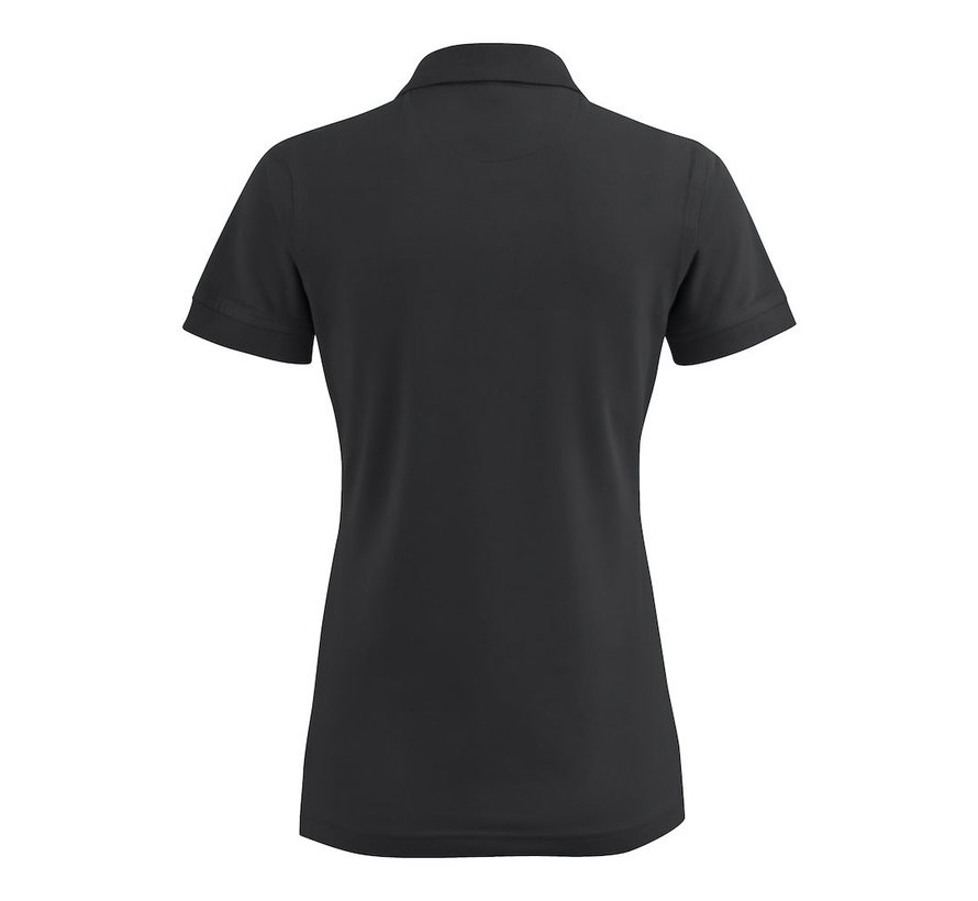 Printer Surf Stretch poloshirt dames zwart