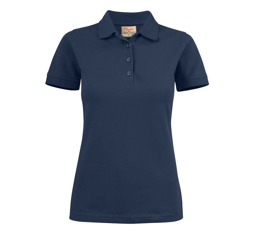 Printer Surf Stretch poloshirt dames marine