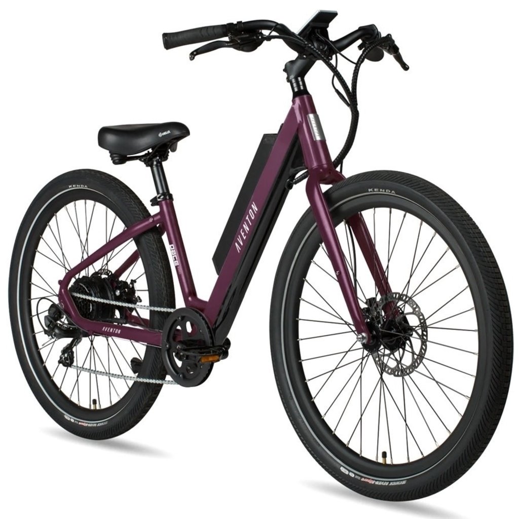 Aventon Pace 250 Step Through Electric Bike in Purple