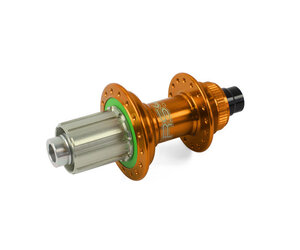 Hope RS4 Hubset Pair Orange Centre Lock 24h Shimano Freehub 12mm