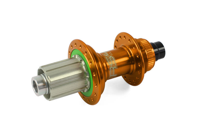 Hope RS4 Hubset Pair Orange Centre Lock 24h Shimano Freehub 12mm