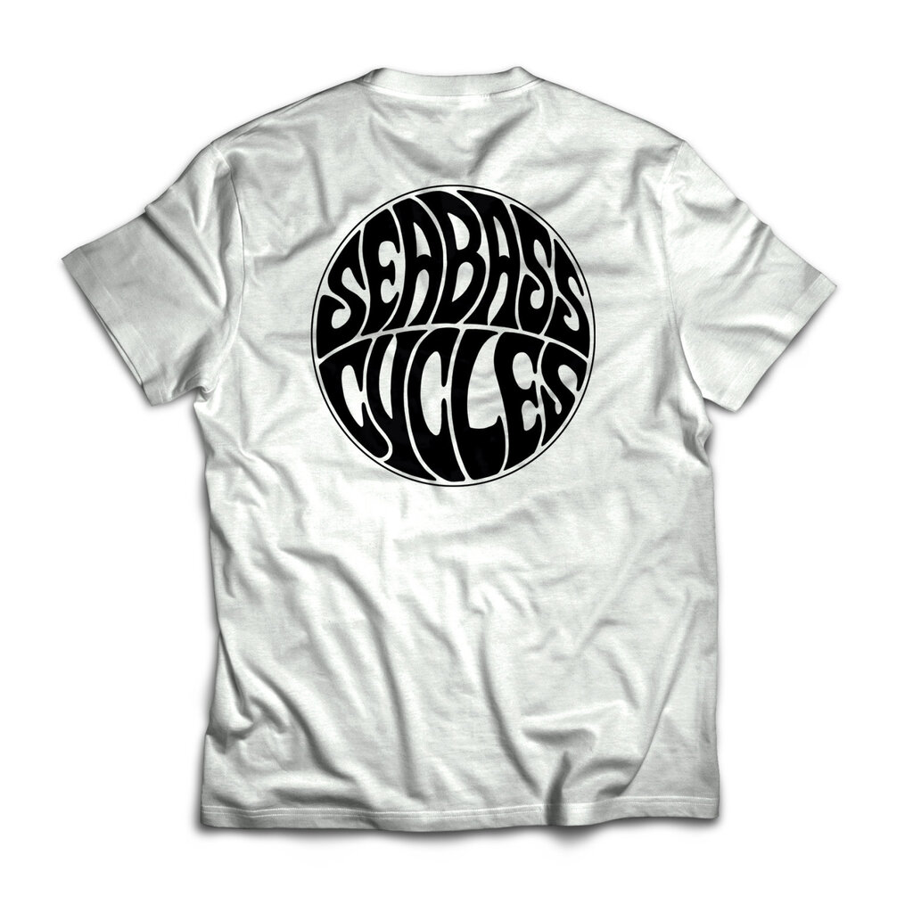 Seabass Cycles Seabass Cycles - Circle Logo - White / Black Ink