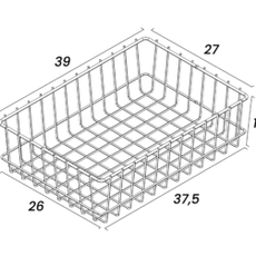 Manivelle Manivelle Basket + Hardware - Le Panier- Silver