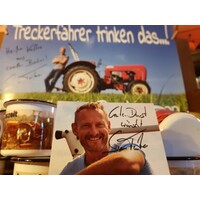 Emaillebecher ,,Treckerfahrer dürfen das!" (7)