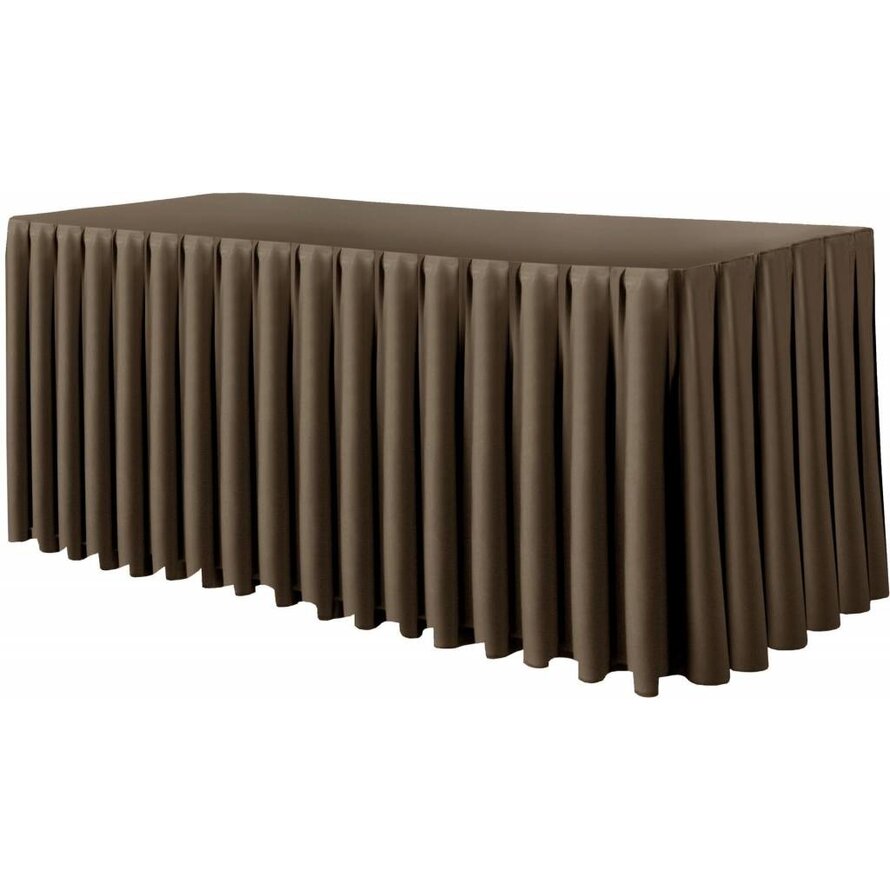 Skirting mit Kellerfalte "Excaliber" 410cm braun