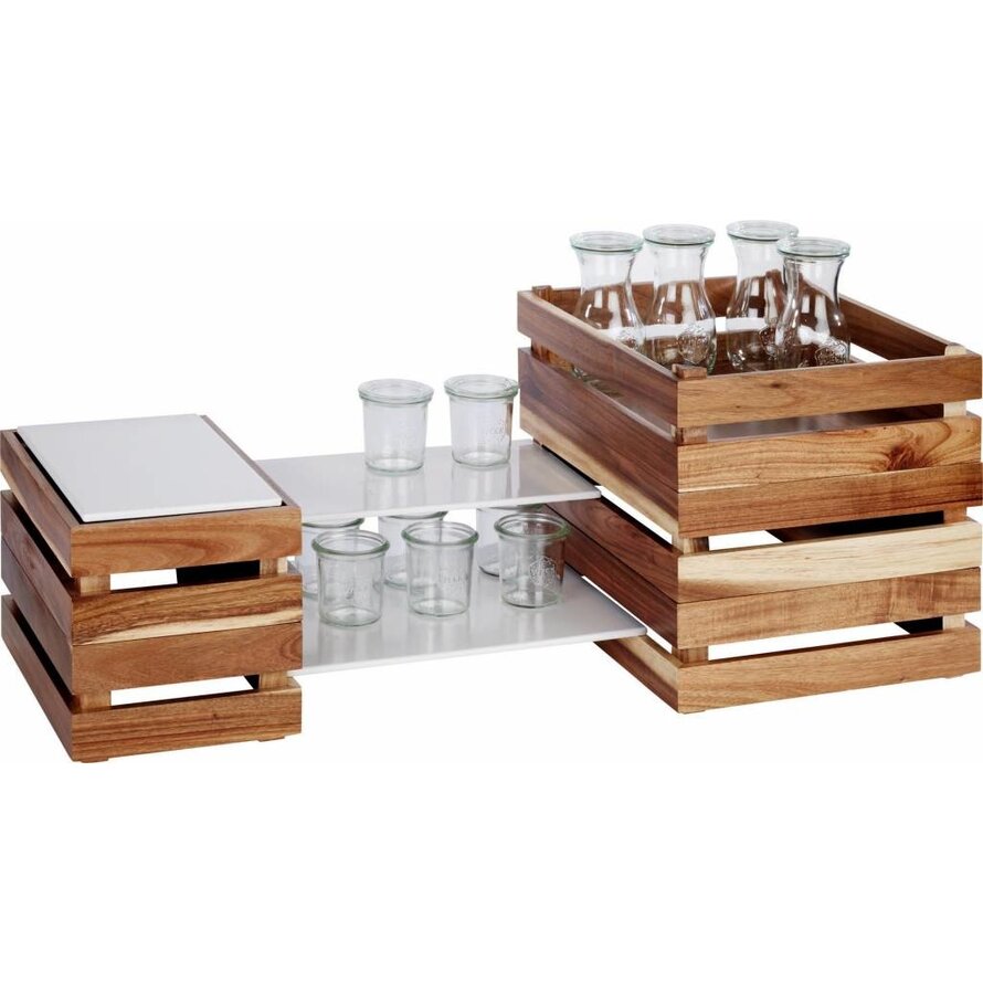 Buffetsystem "Megabox" hellbraun GN 1/4