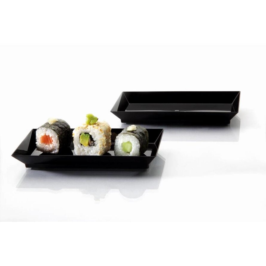 Petit-Teller eckig, schwarz