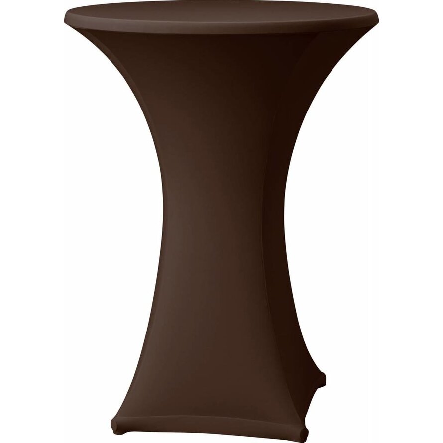 Stehtischbezug Ø 70 cm braun
