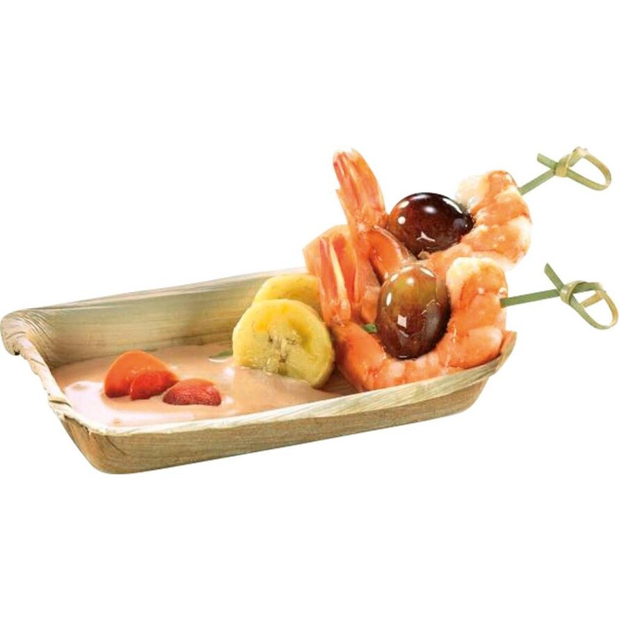 Dip-Schälchen rechteckig "Palmblatt"