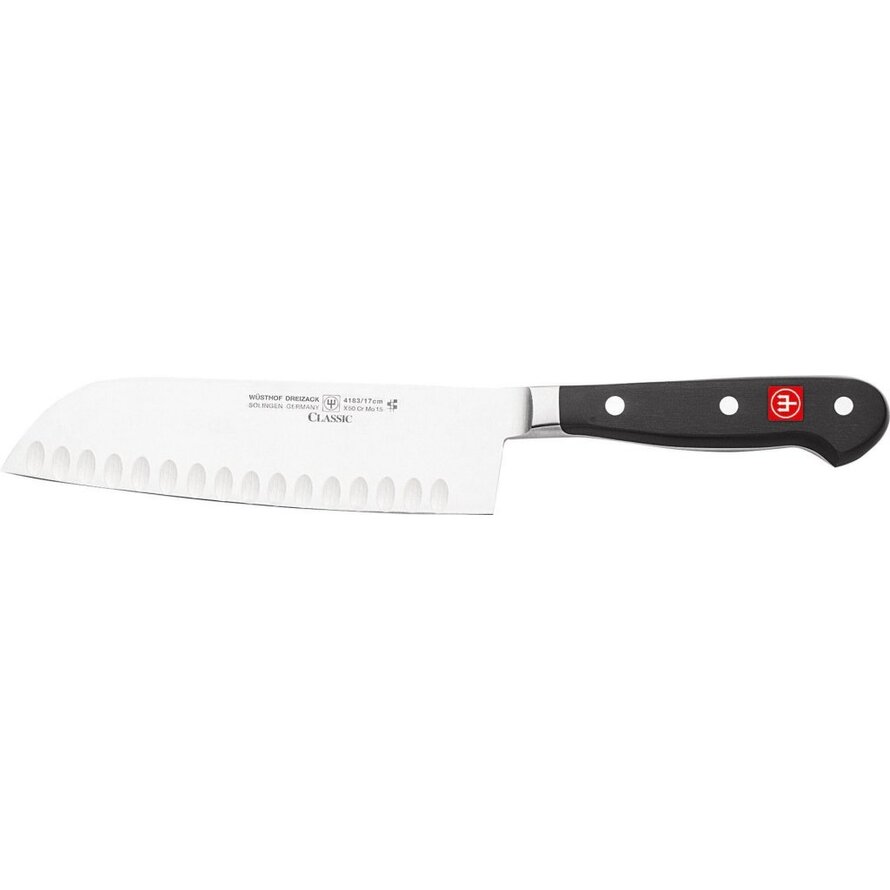 Wüsthof "Classic" Santoku mit Kullen 17cm