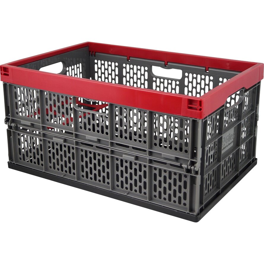 Klappbox 45l grau-rot