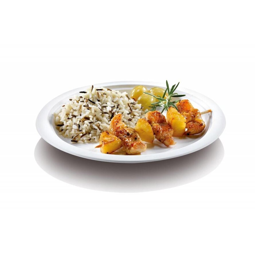 Teller rund "Zuckerrohr"