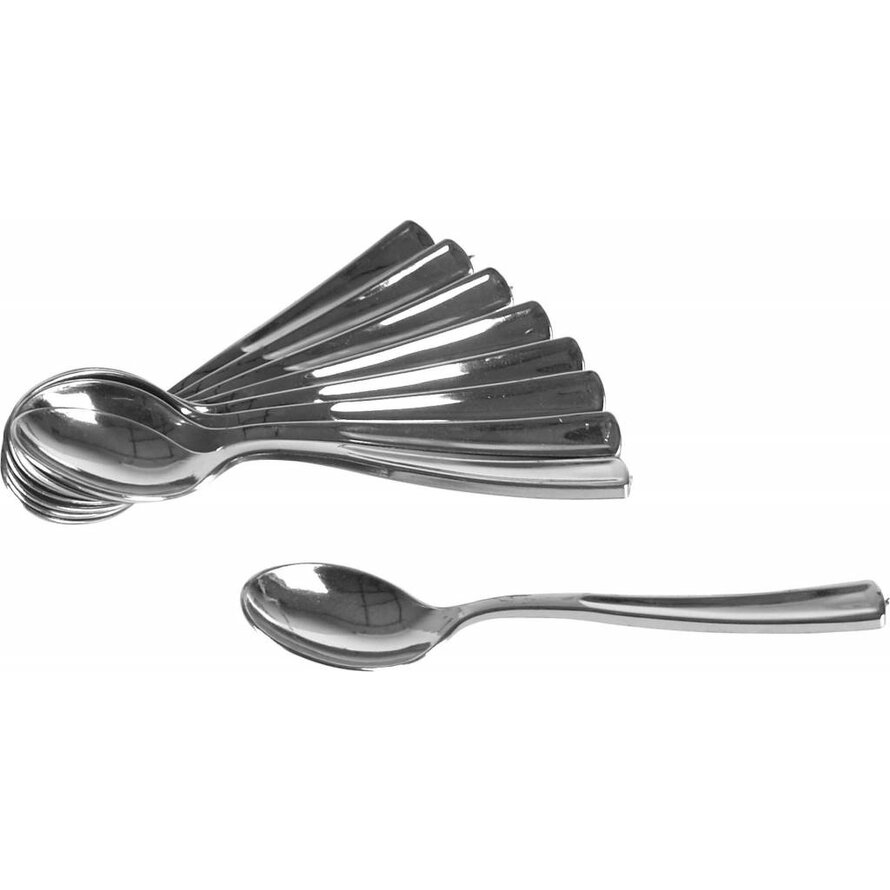 Einweg-Besteck "silber" Kaffeelöffel