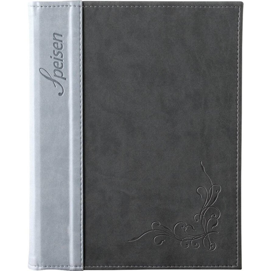 Speisenkarte "Flora" A5 anthrazit