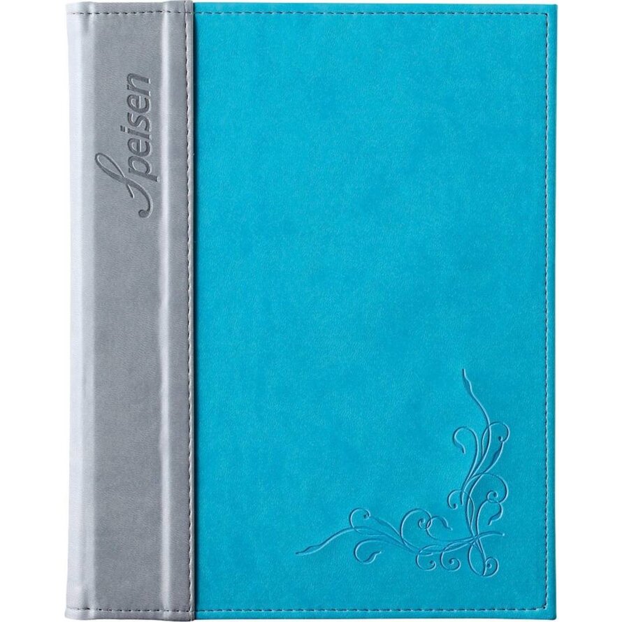 Speisenkarte "Flora" A5 türkis