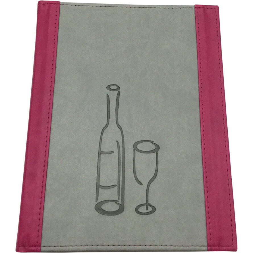 Getränkekarte "Culinaria" A5 himbeere-grau