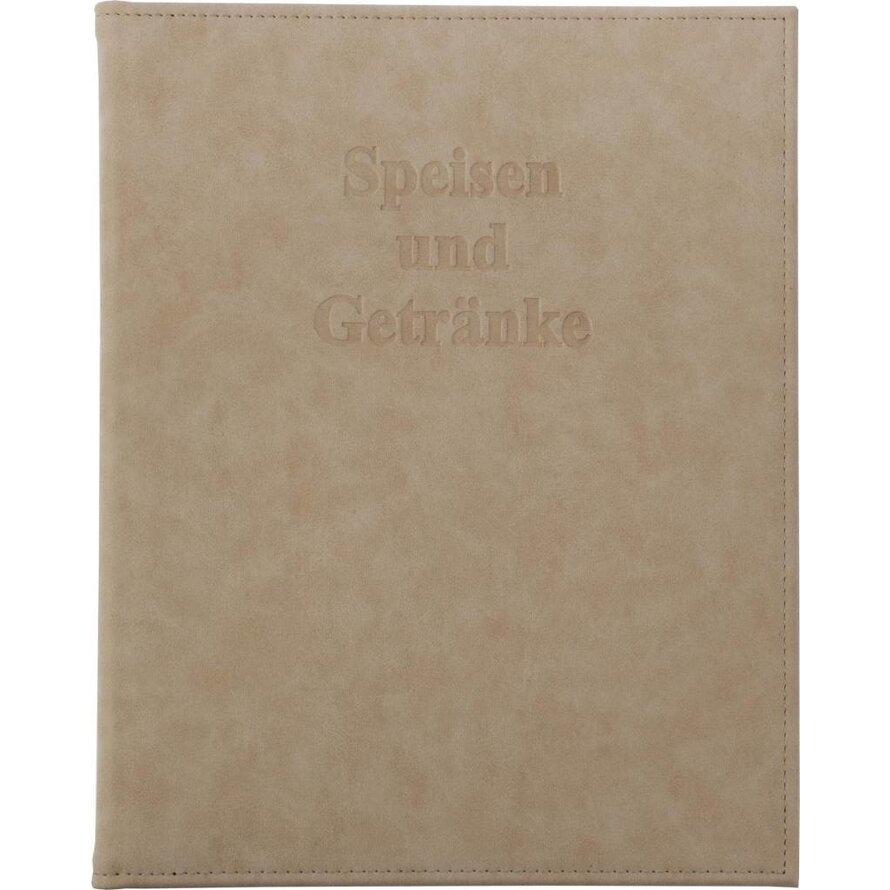 Speisenkarte "Carina" beige