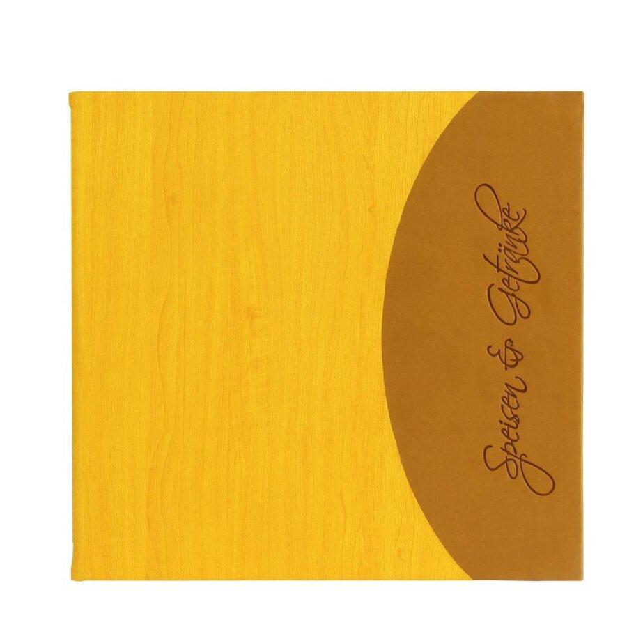 Speisenkarte "Felia" quadratisch orange