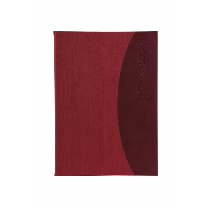 Speisenkarte "Felia" A4 rot + bordeaux