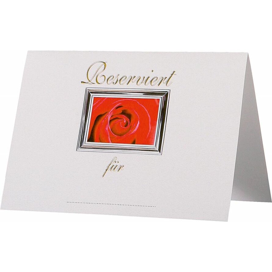 Reserviert-Aufsteller A7 "Rose"