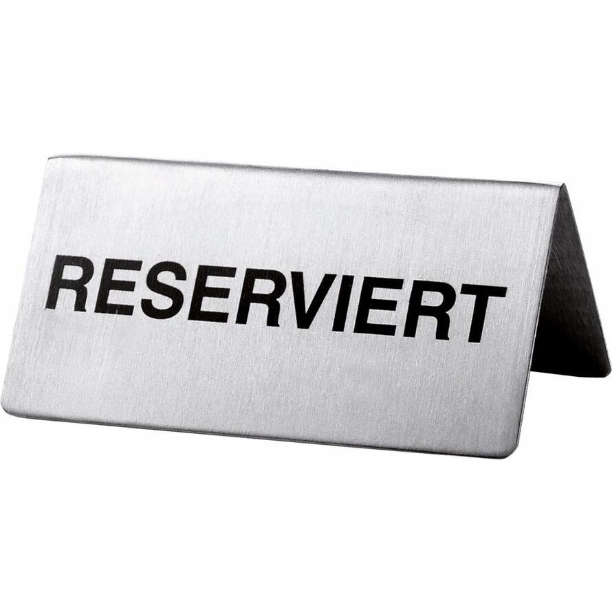 Aufsteller "Reserviert"