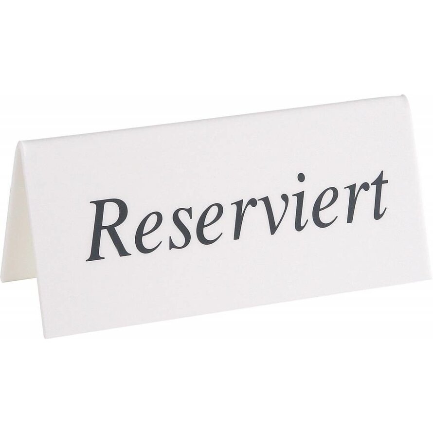 Aufsteller "Reserviert"