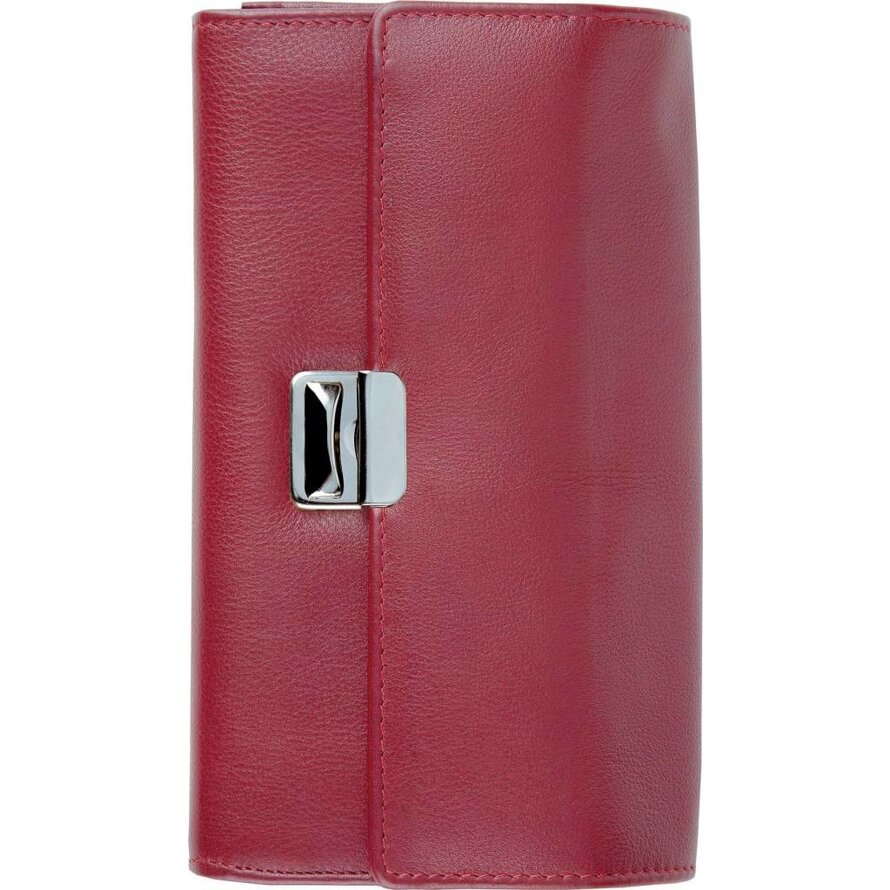 Kellnerbörse mit Schlüsselkette dunkelrot