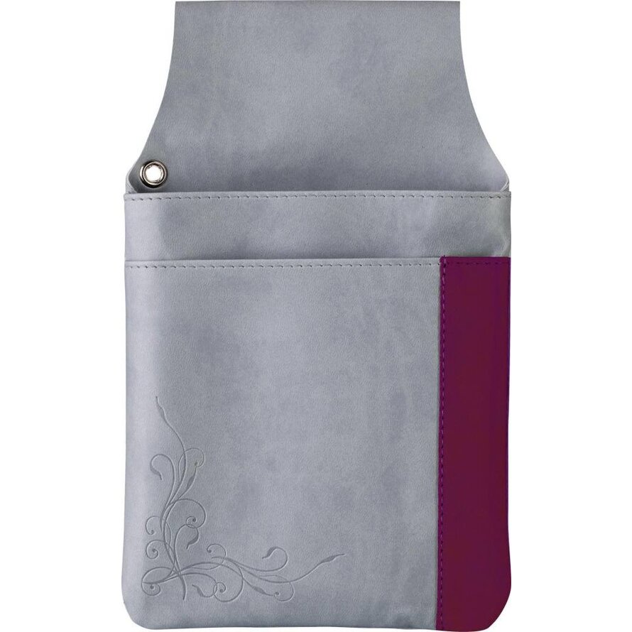 Revolvertasche "Flora" aubergine