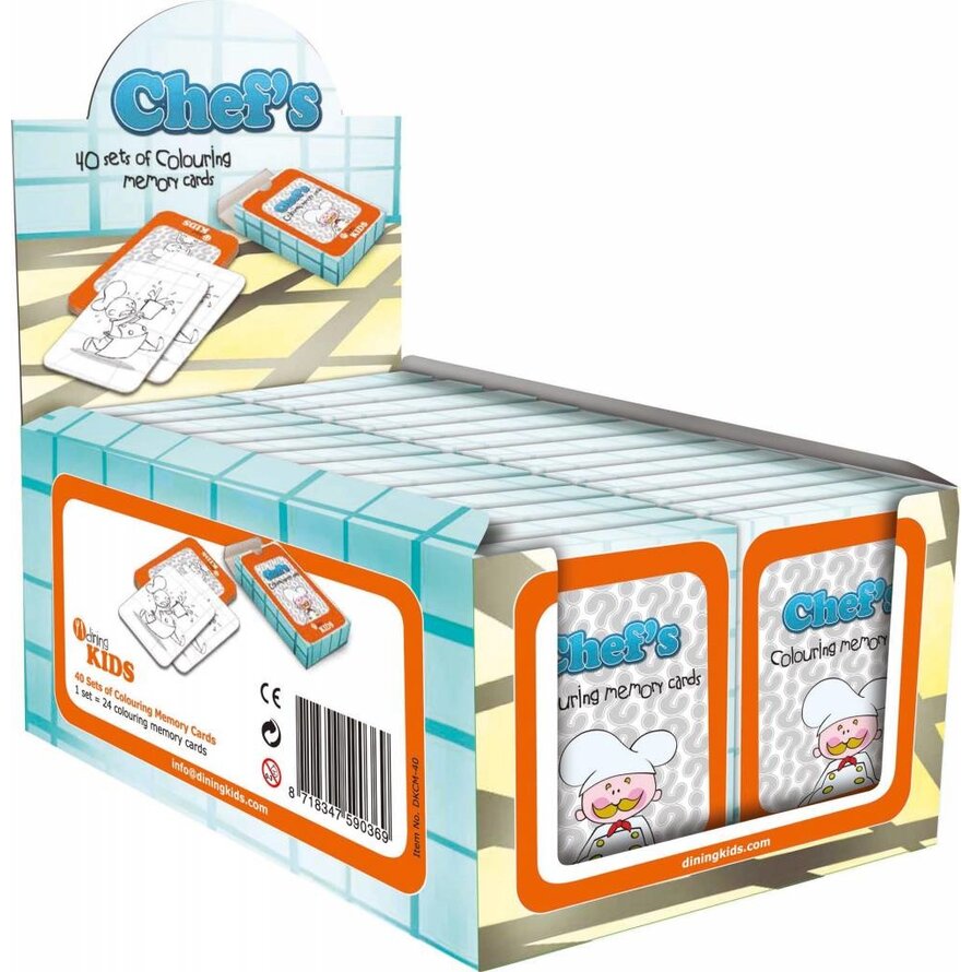 Mal-Spielkarten "Restaurant"