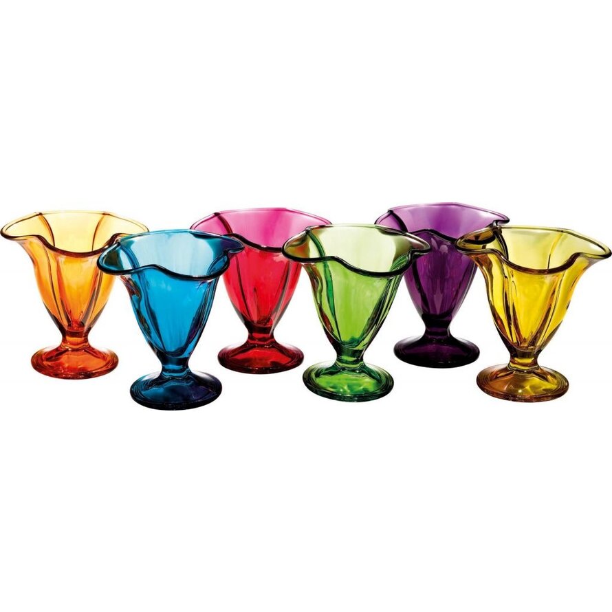 Eisglas "Tulip bunt" 6er Set