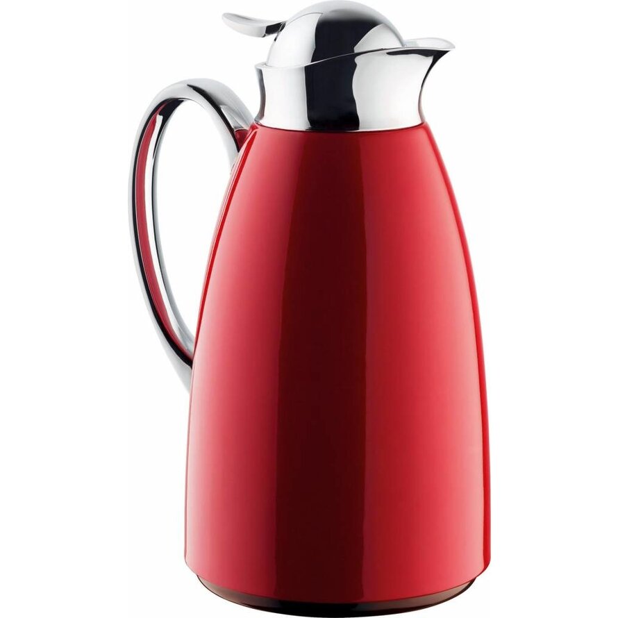 Isolierkanne "Silver" weinrot