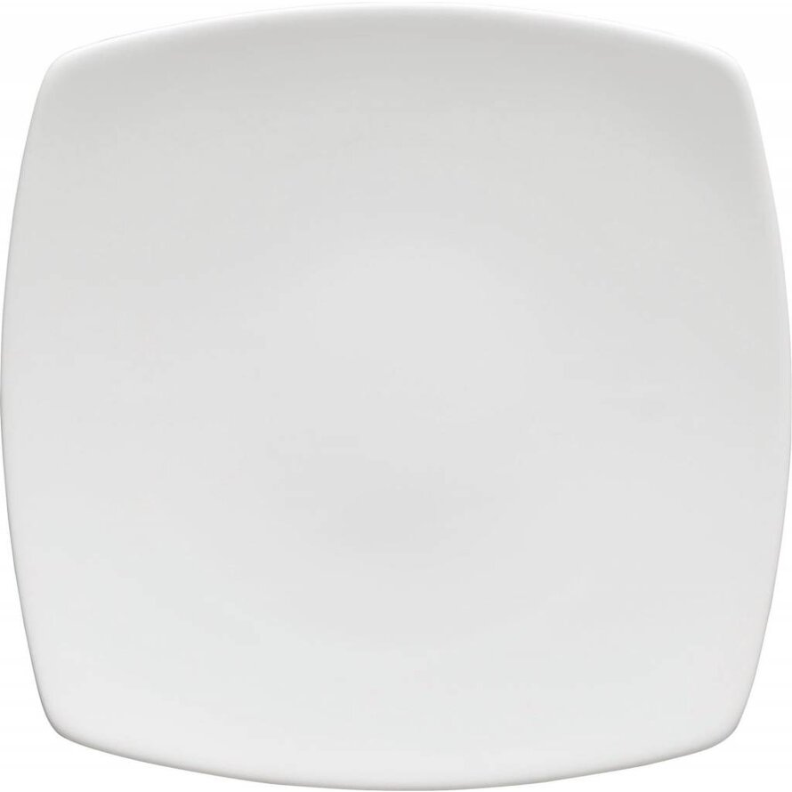 Porzellanserie "Fine Dining" High Alumina/ Hartporzellan Teller flach, 20 x 20 cm