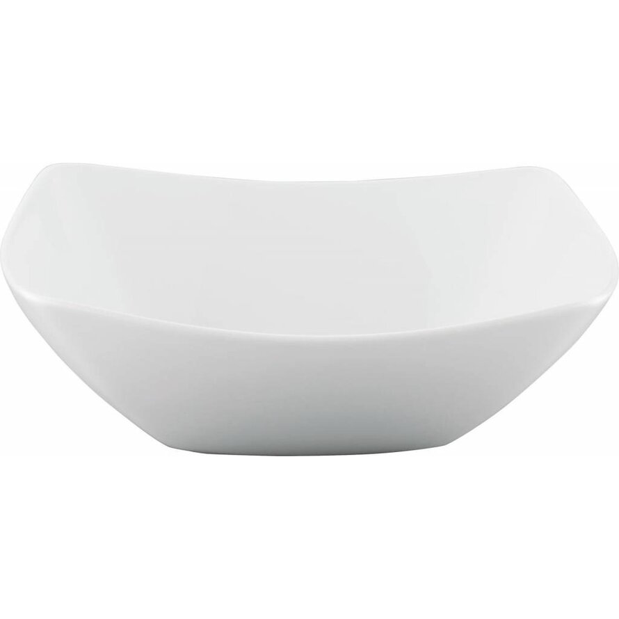 Porzellanserie "Fine Dining" High Alumina/ Hartporzellan Schale, 23,5 x 23,5 cm