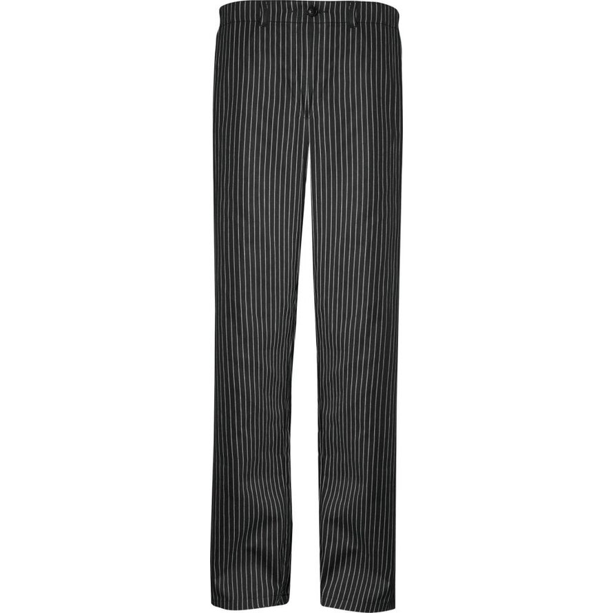 Herren-Hose "Regular-Fit" gestreift schwarz/ weiß Größe 38