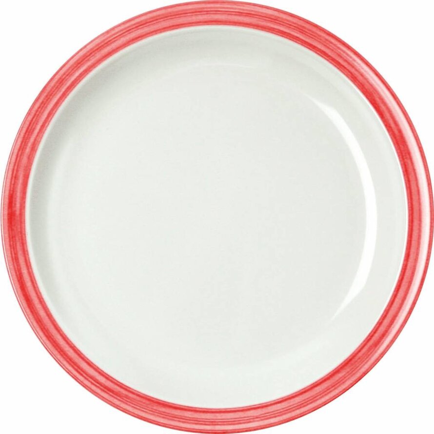 Teller flach "Colour" Ø23,5cm Melamin cherry-rot