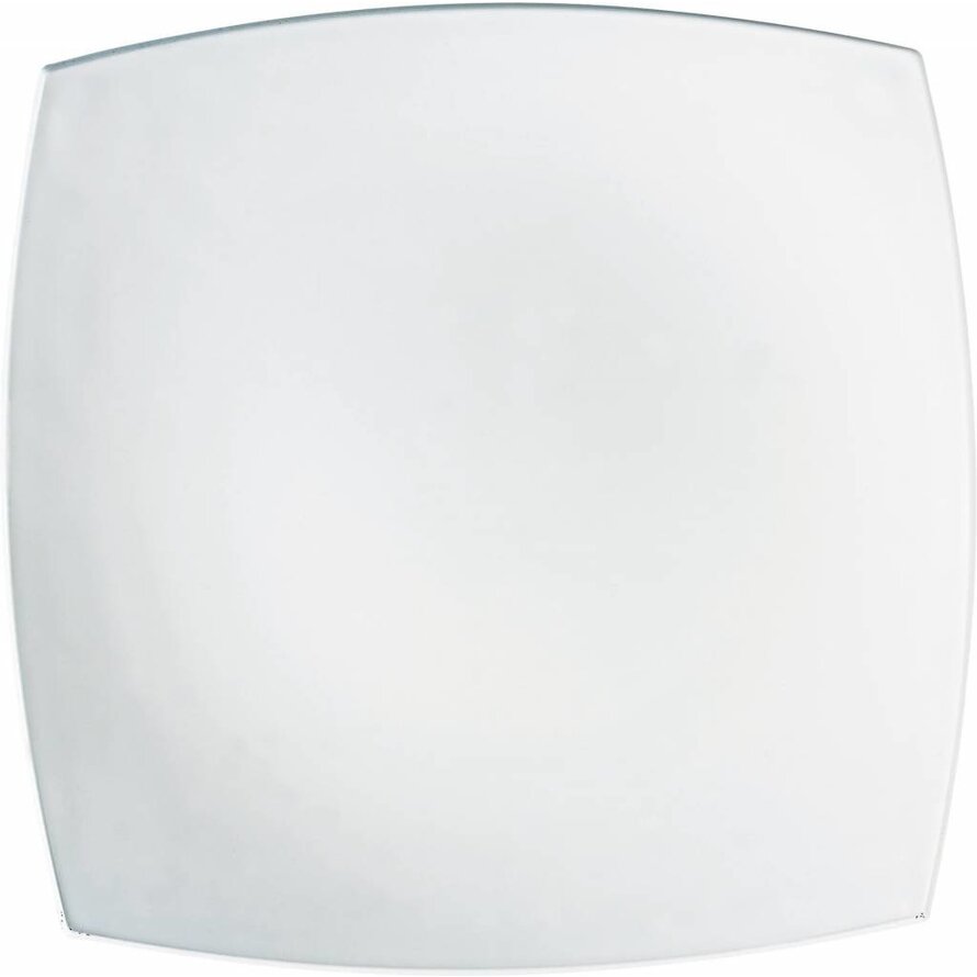 Hartglasgeschirr "Quadrato" weiß Teller 27x27 cm