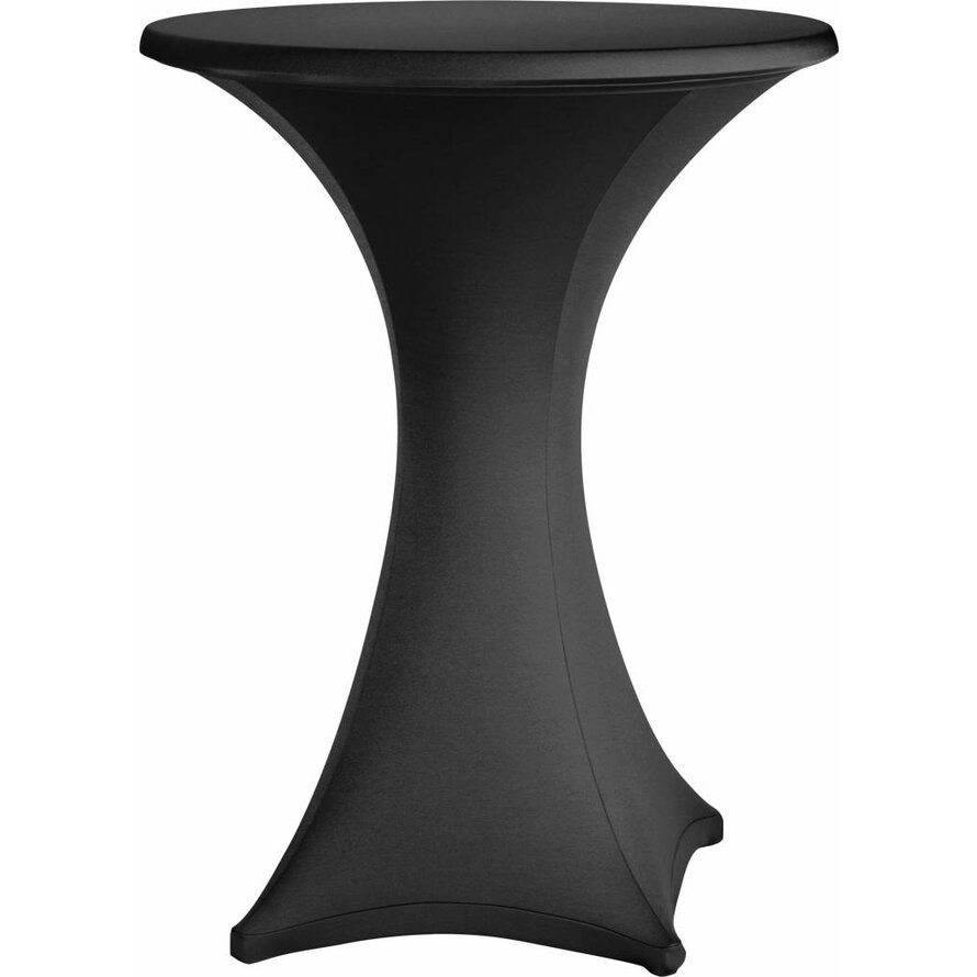 Stehtischbezug "Stretch" schwer entflammbar Ø 70cm schwarz