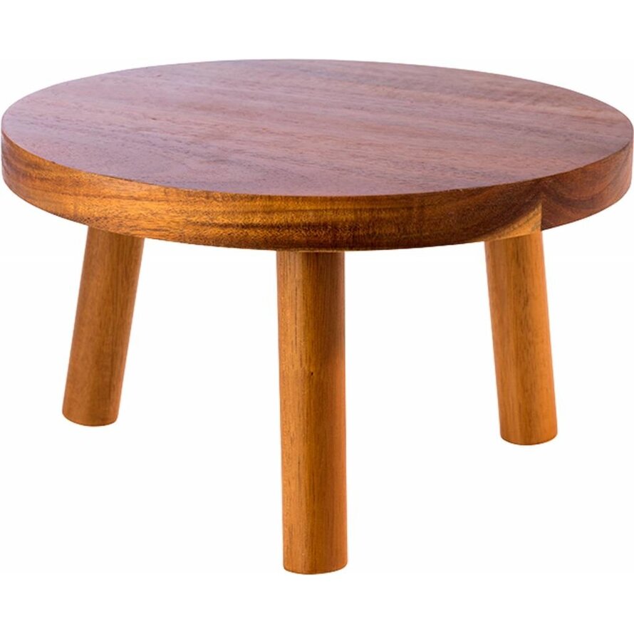 Buffetständer "Holzfuss" Ø 25 cm, H: 15 cm