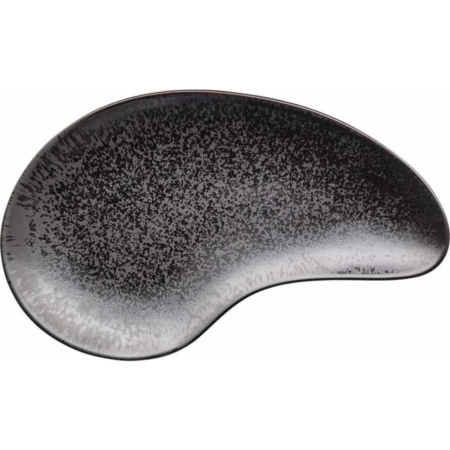 FiveStars Porzellanserie „Ebony" Platte flach oval 36x21cm
