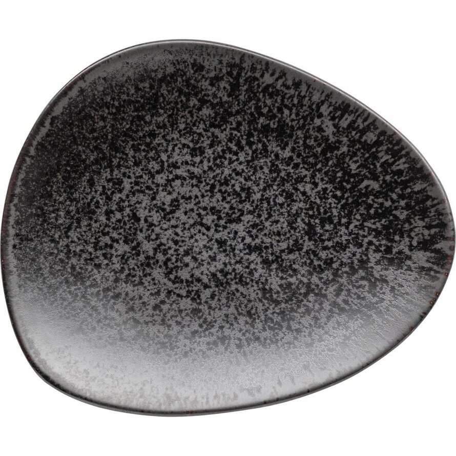 FiveStars Porzellanserie „Ebony" Teller flach 19x16cm